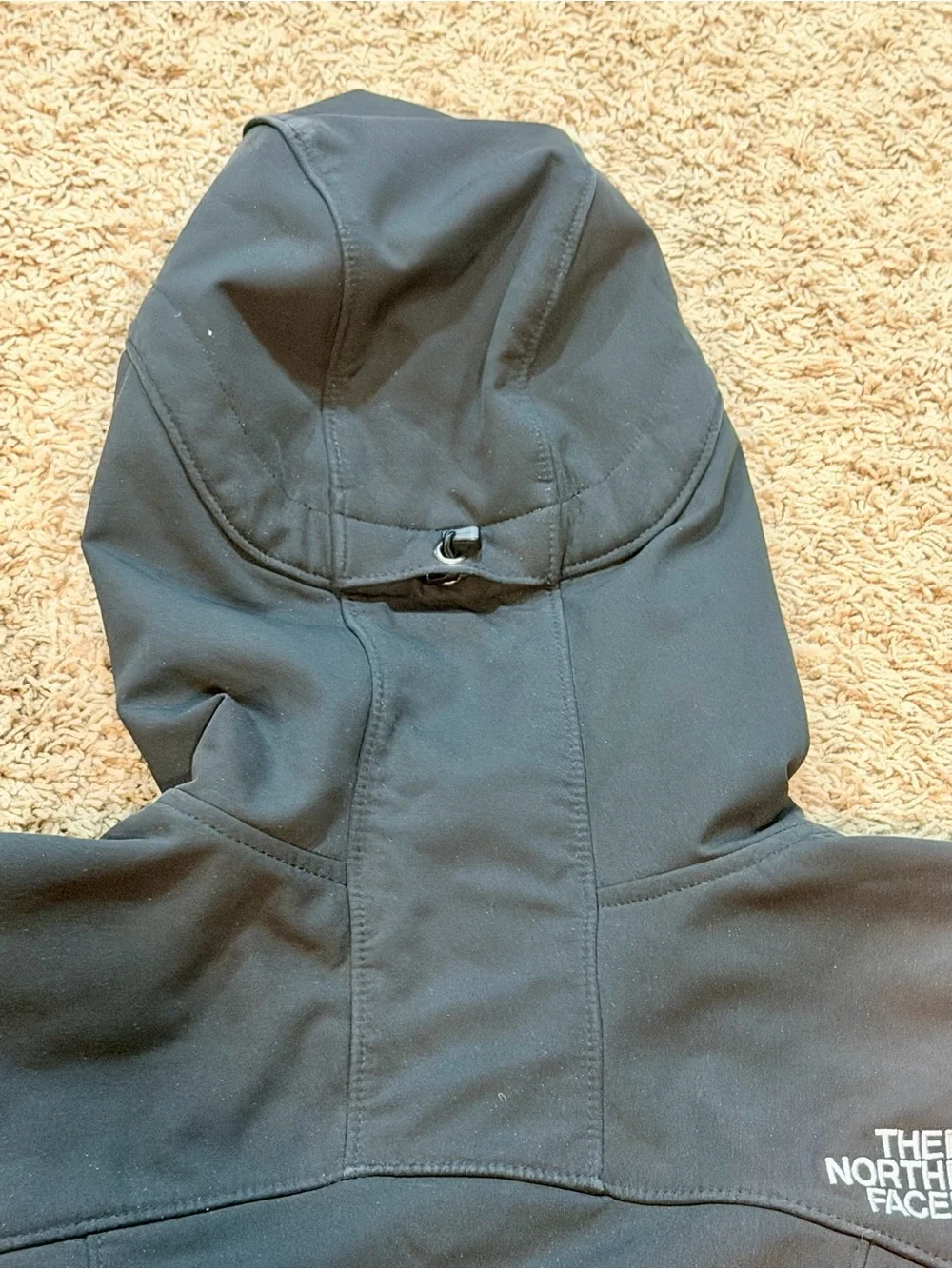 The North Face Men's  TNF Apex Hooded Zipup Black Jacket Men’s XL